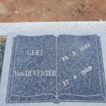 DEVENTER Gert, van 1883-1959