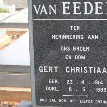 EEDEN Gert Christiaan, van 1914-1995