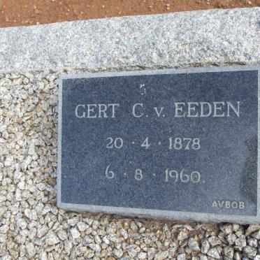 EEDEN Gert C., van 1878-1960