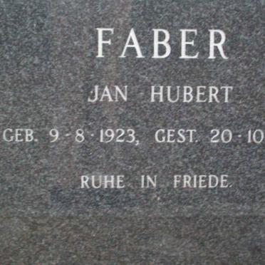 FABER Jan Hubert 1923-1979