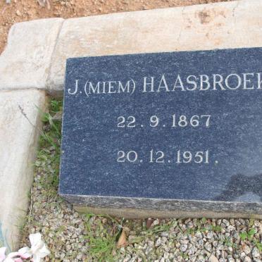 HAASBROEK J. 1867-1951