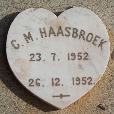 HAASBROEK C.M. 1952-1952