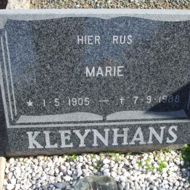 KLEYNHANS Marie 1905-1988