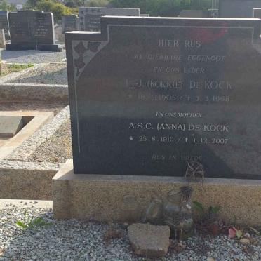 KOCK L.J., de 1905-1968 &amp; A.S.C. 1910-2007