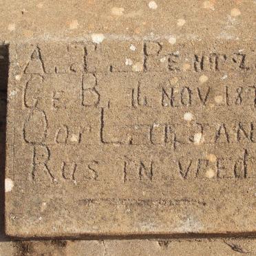 PENTZ A.J. 1873-1945