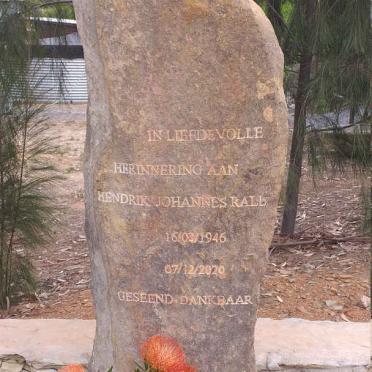 RALL Hendrik Johannes 1946-2020