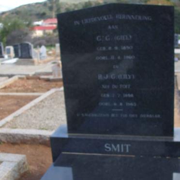 SMIT G.G. 1890-1960 &amp; H.J.G. DU TOIT 1895-1963