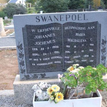 SWANEPOEL Johannes Jochemus 1900-1961 &amp; Maria Magdalena C. 1906-1992