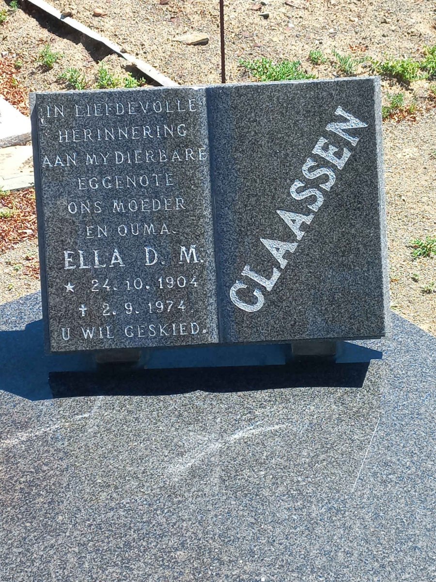 CLAASSEN Ella D.M. 1904-1974