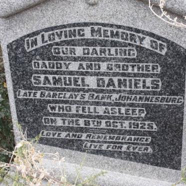 DANIELS Samuel -1925