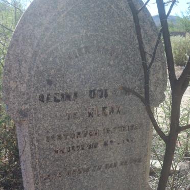 KLERK Regina Dorathea, de -1927