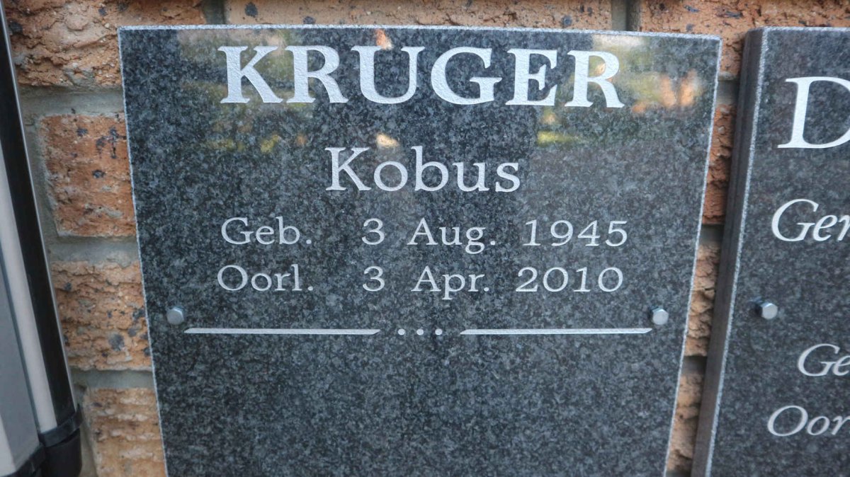 KRUGER Kobus 1945-2010