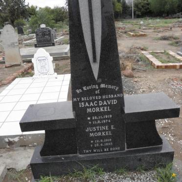 MORKEL Isaac David 1919-1974 &amp; Justine E. 1919-1993
