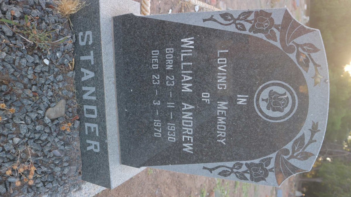 STANDER William Andrew 1930-1970