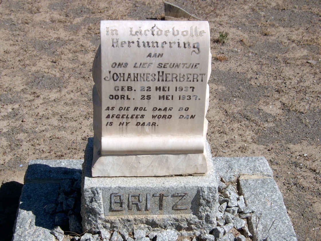 BRITZ Johannes Herbert 1937-1937
