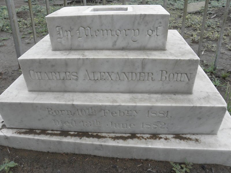 BOHN Charles Alexander 1881-1882