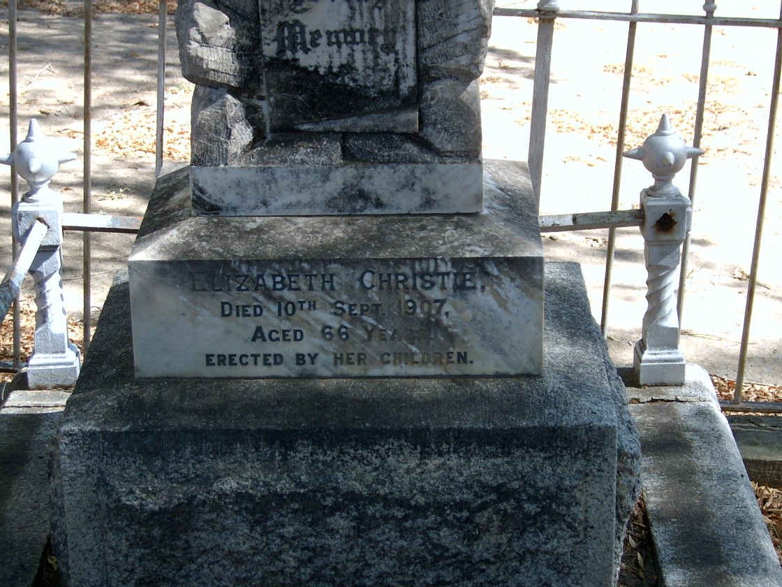 CHRISTIE Elizabeth -1907