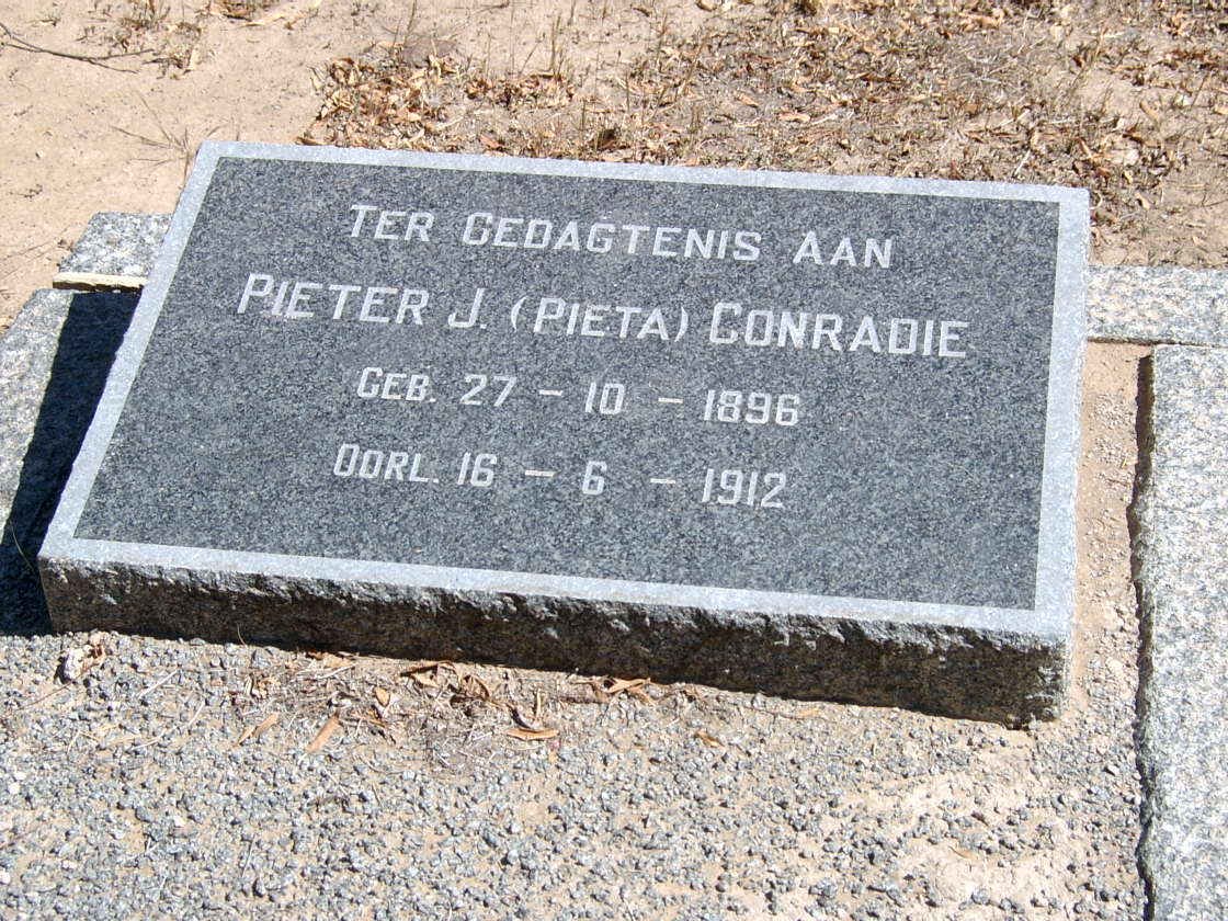 CONRADIE Pieter J. 1896-1912