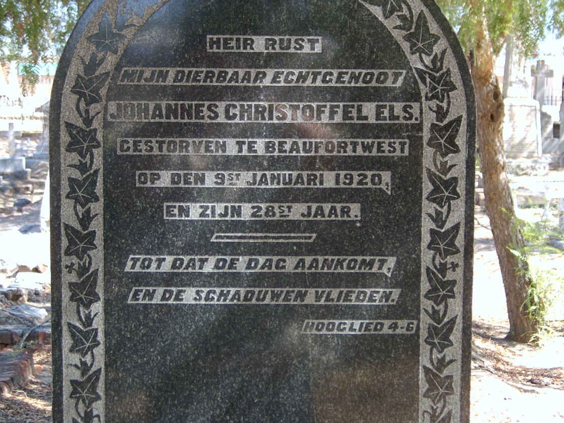 ELS Johannes Christoffel -1920