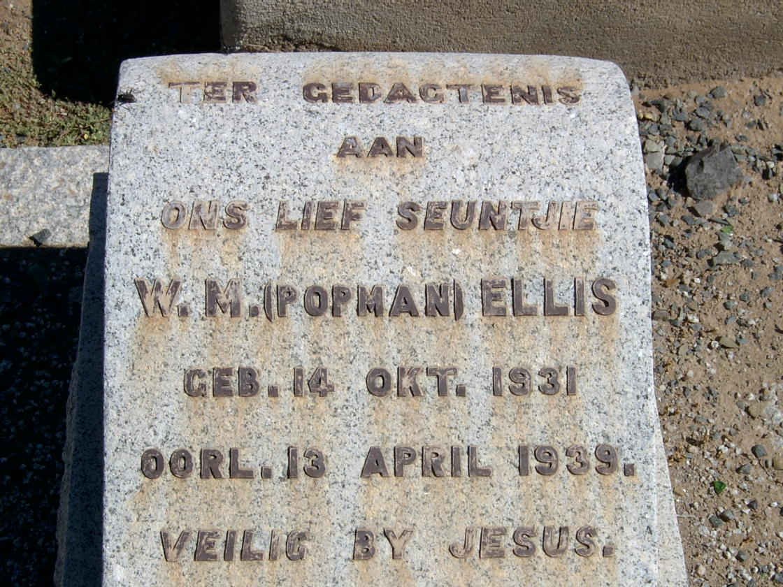 ELLIS W.M. 1931-1939