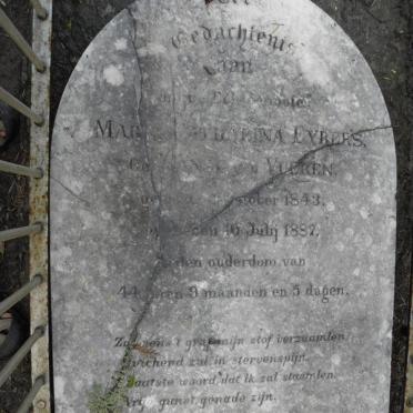 EYBERS Maria ?????rina nee VAN VUEREN 1843-1887