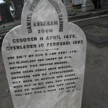 HARMSE Daniel Petrus Johannes 1879-1897