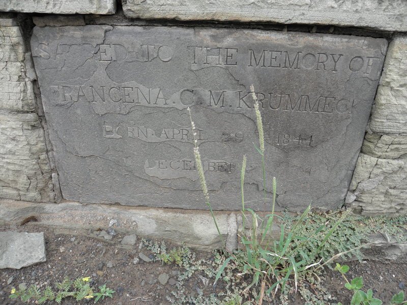 KRUMMECK Francena C.M. 1844-