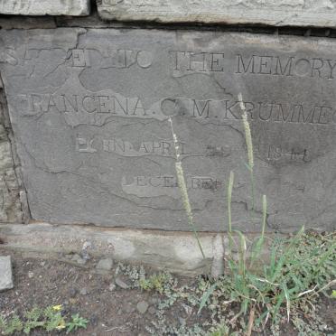 KRUMMECK Francena C.M. 1844-