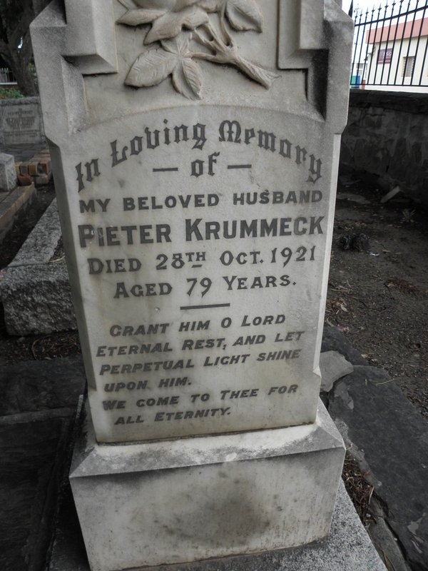 KRUMMECK Pieter -1921