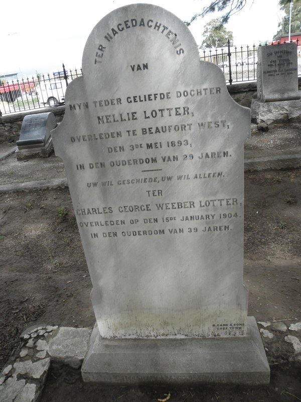 LOTTER Nellie -1893 :: LOTTER Charles George Weeber -1904