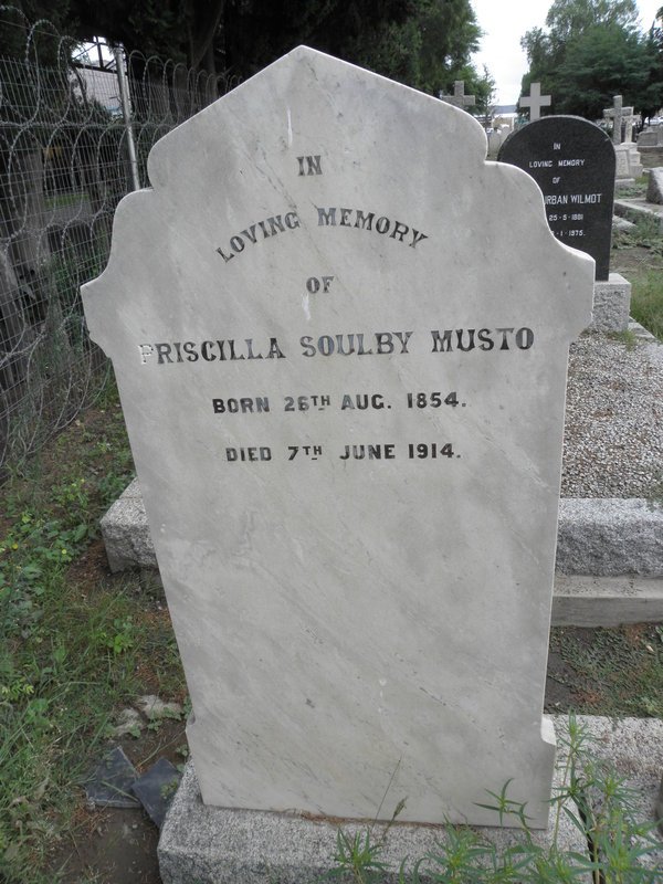 MUSTO Priscilla Soulby 1854-1914