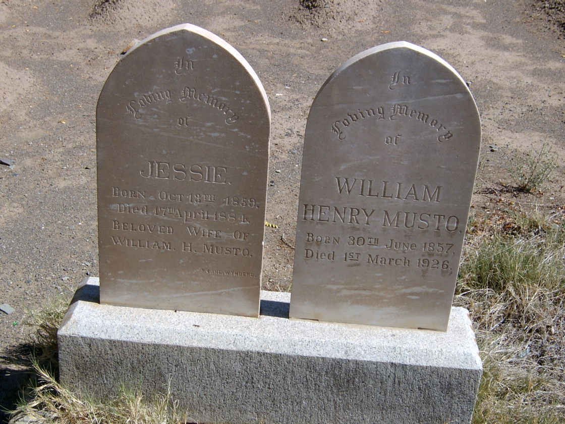 MUSTO William Henry 1857-1926 &amp; Jessie 1859-1884