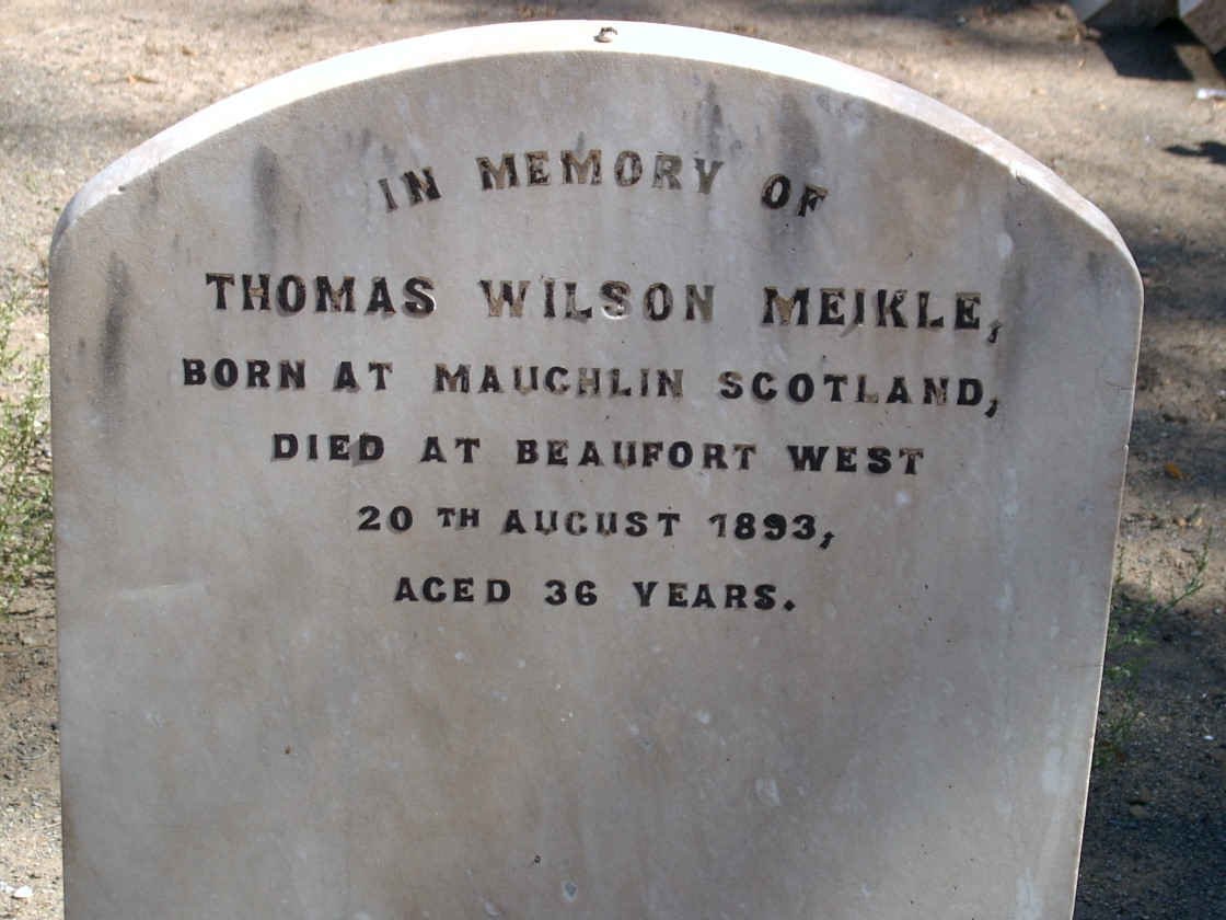 MEIKLE Thomas Wilson  -1893