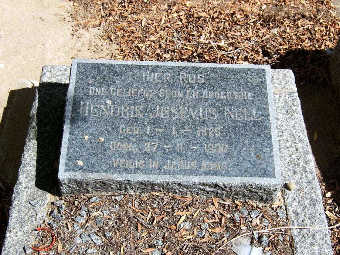 NELL Hendrik Jesevus 1926-193?