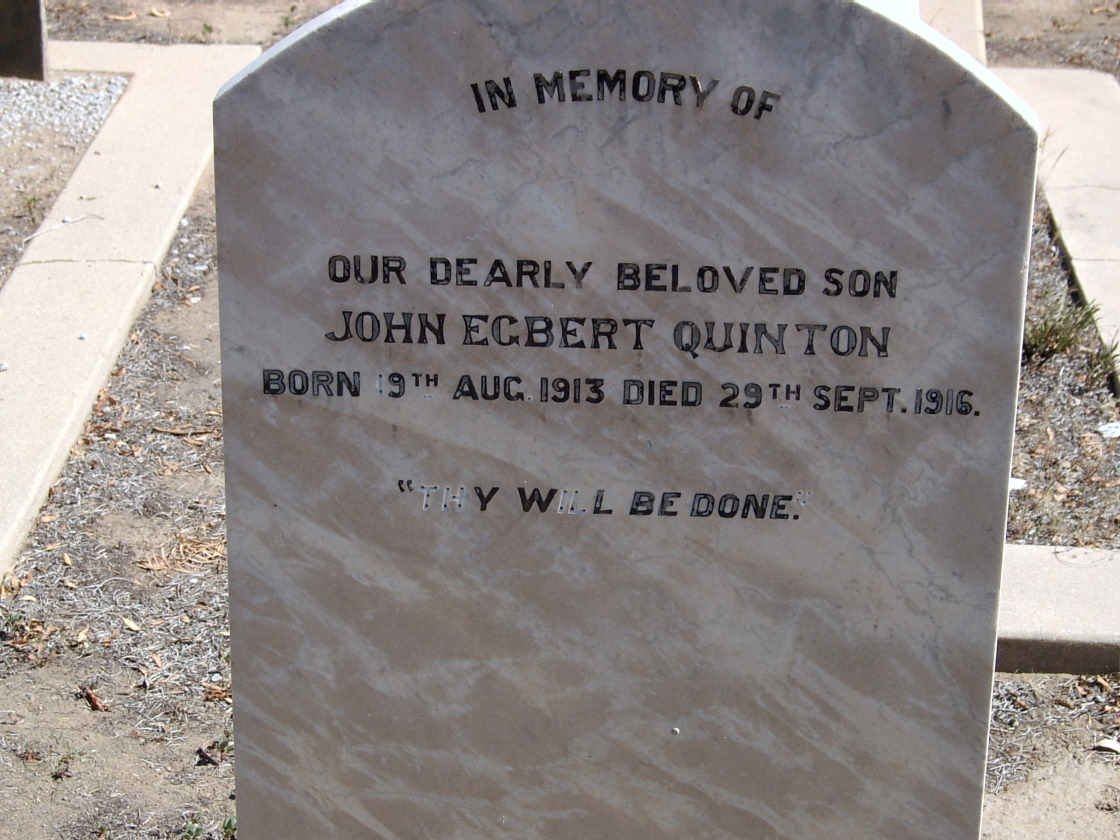 QUINTON John Egbert 1913-1916