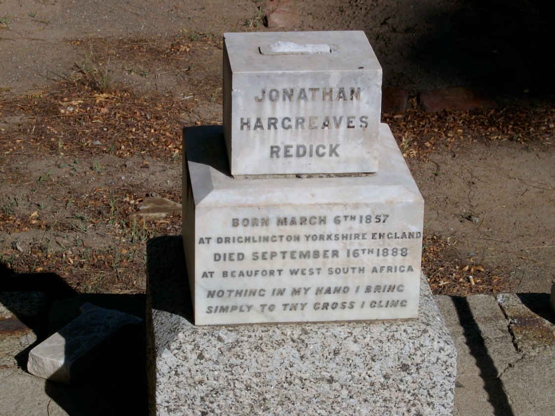 REDICK Jonathan Hargreaves 1857-1888