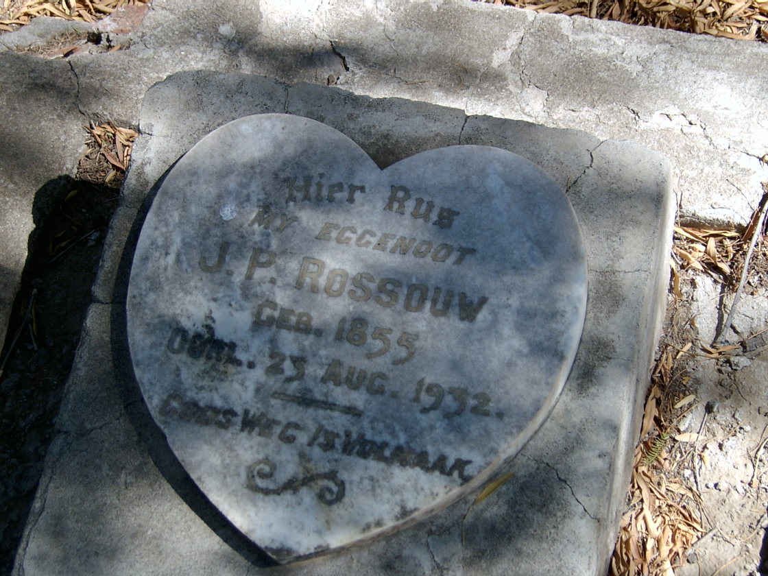 ROSSOUW J.P. 1855-1932