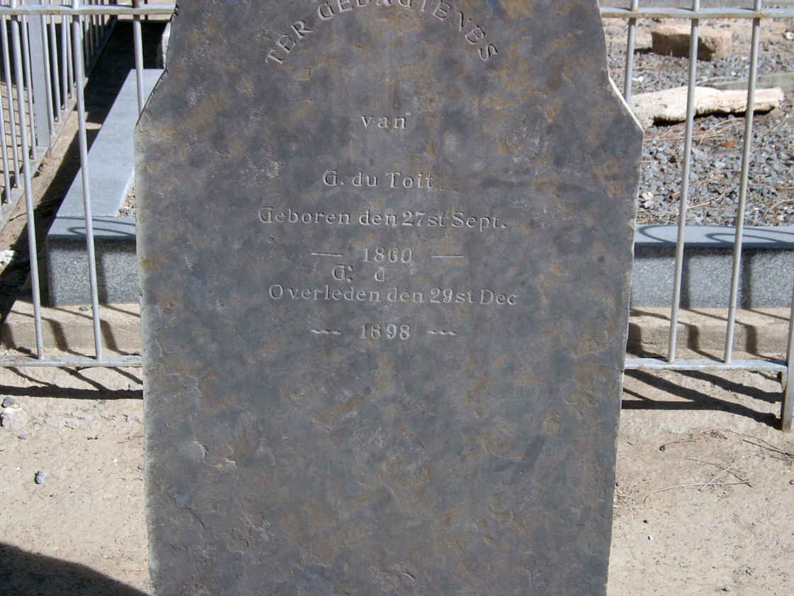 TOIT G., du 1860-1898