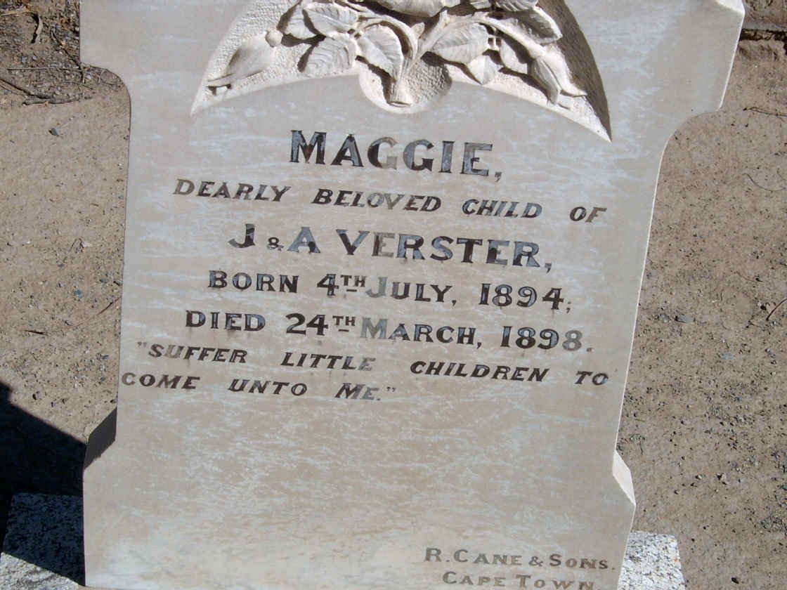 VERSTER Maggie 1894-1898