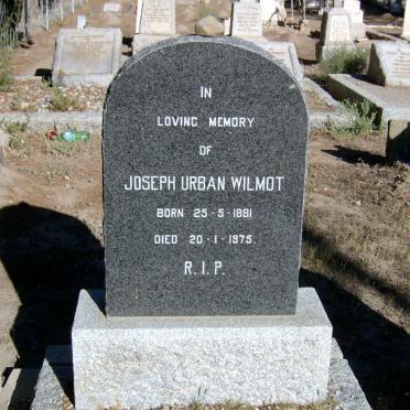 WILMOT Joseph Urban 1881-1975