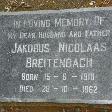 BREITENBACH Jakobus Nicolaas 1910-1962