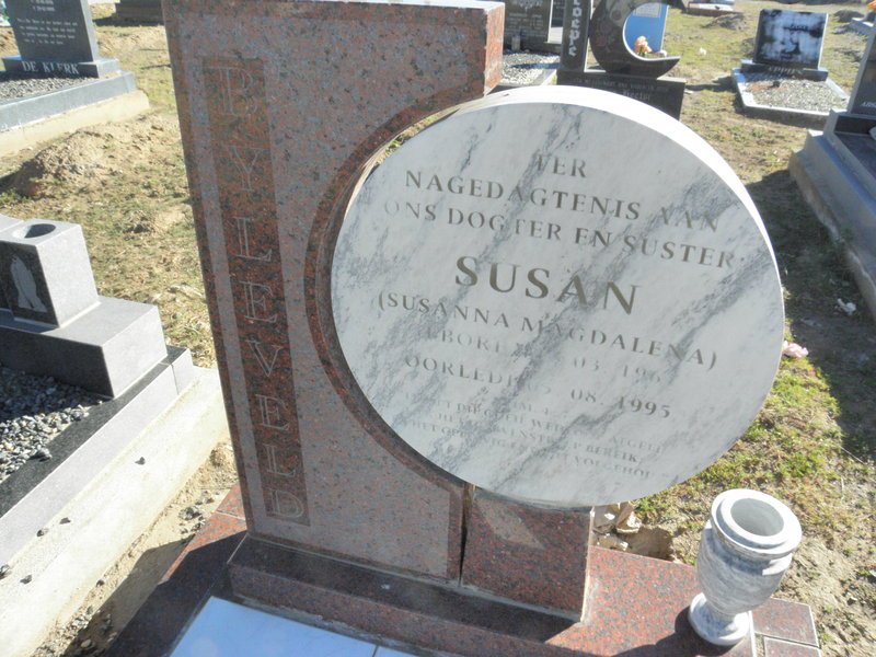 BYLEVELD Susanna Magdalena 1967-1995