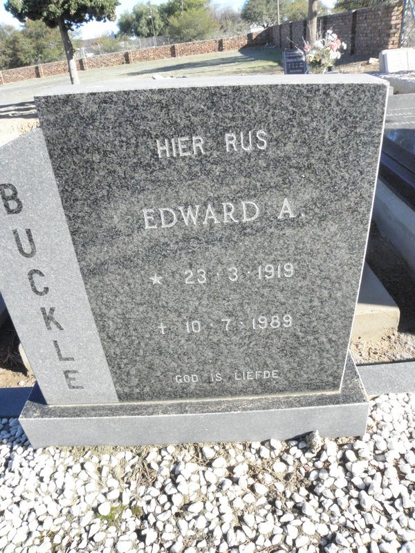 BUCKLE Edward A. 1919-1989
