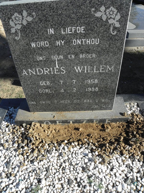 COETZEE Andries Willem 1958-1988