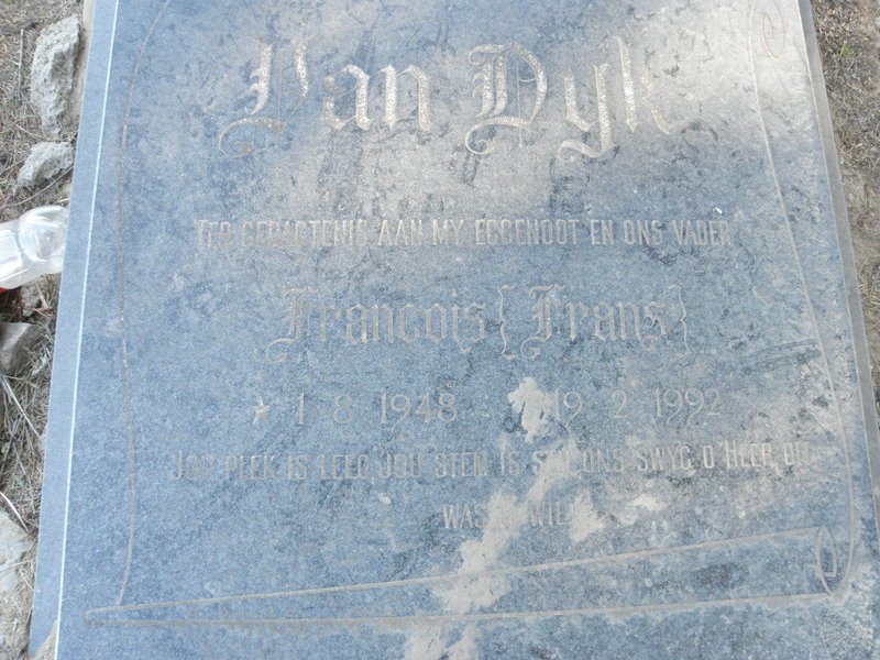 DYK Francois, van 1948-1992