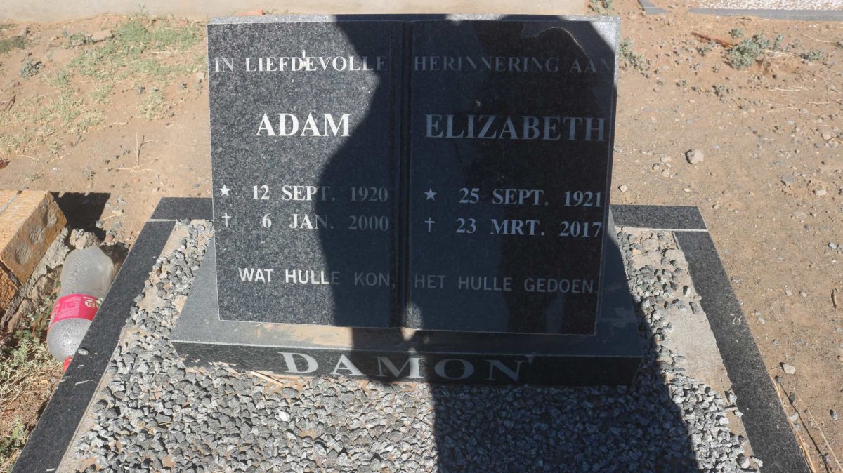 DAMON Adam 1920-2000 &amp; Elizabeth 1921-2017