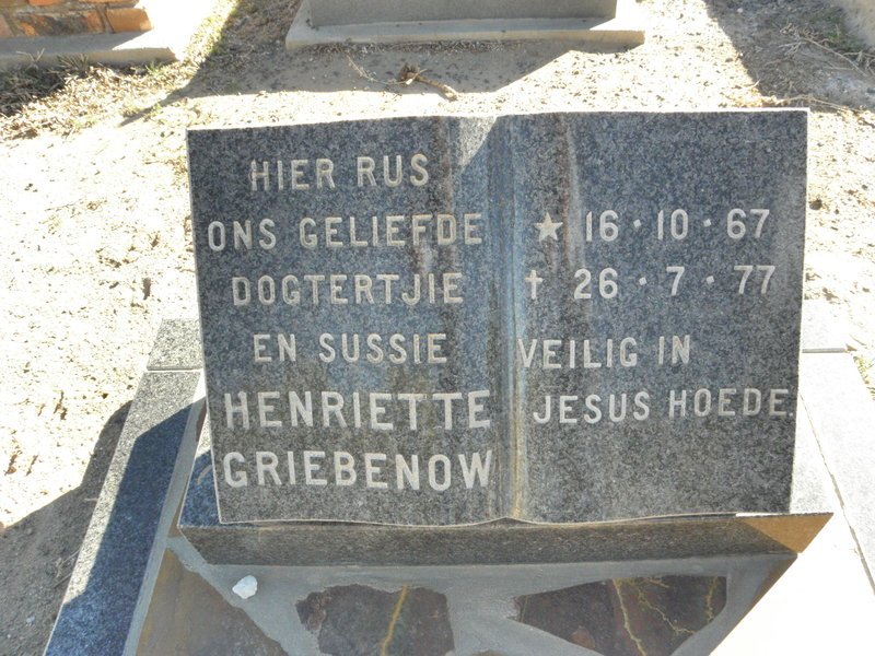 GRIEBENOW Henriette 1967-1977