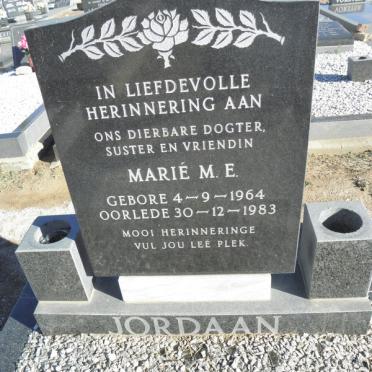 JORDAAN Marie M.E. 1964-1983
