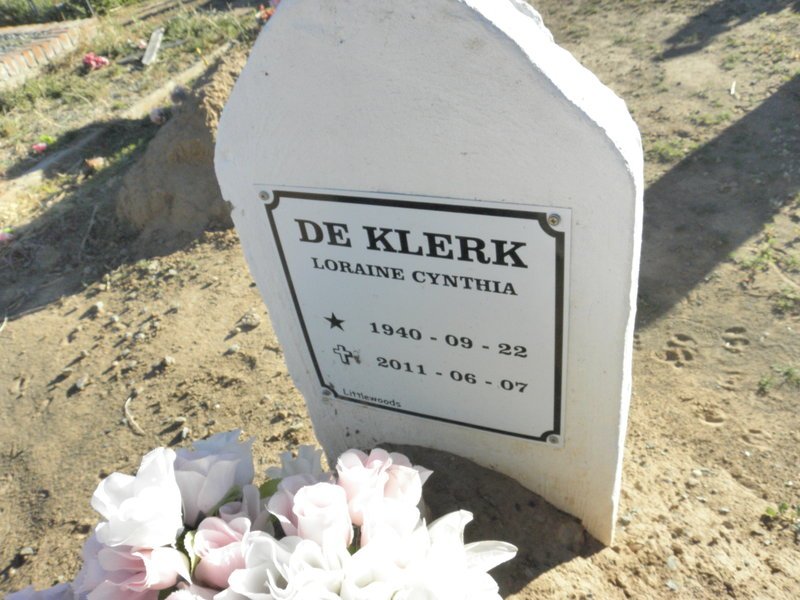 KLERK Loraine Cynthia, De 1940-2011