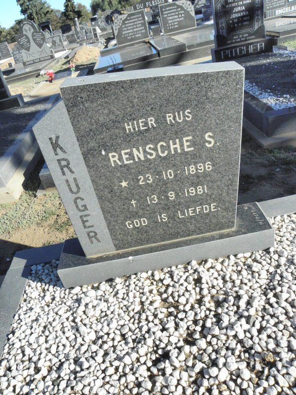 KRUGER Rensche S. 1896-1981